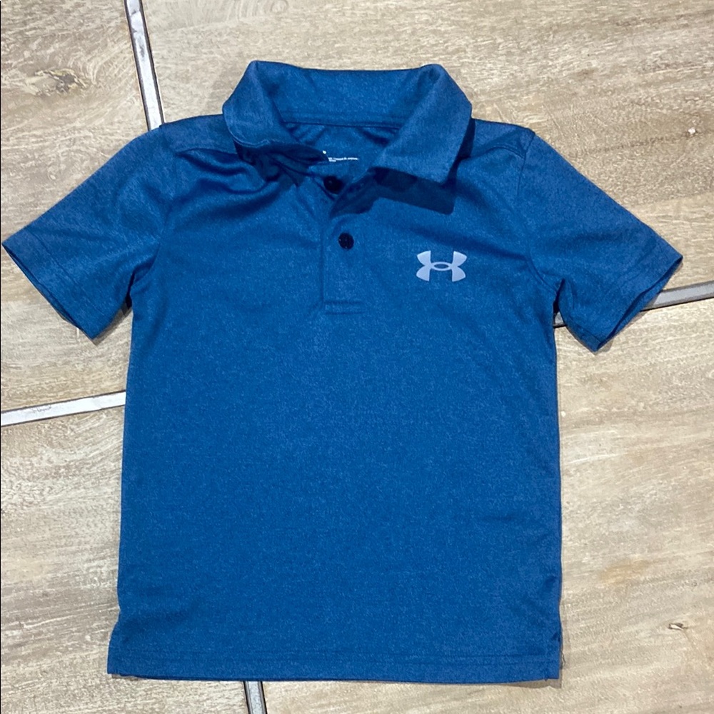 Under Armour Kids Blue Polo Shirt